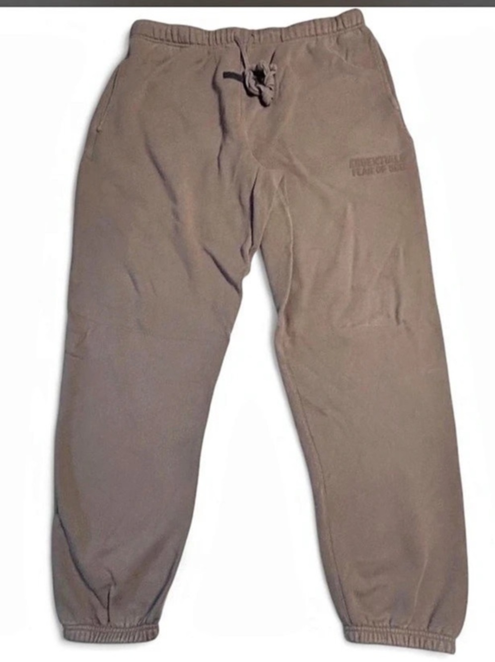 Fear of God Essentials Sweatpant Joggers in Brown/Green XXL